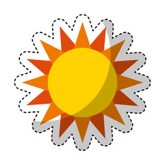 cute sun isolated icon vector illustration design