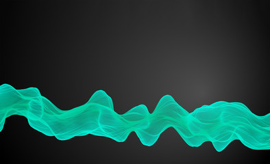 3d illustration Abstract wave background