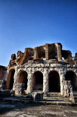 Naklejka premium The Roman Amphitheater of Santa Maria Capua Vetere. Italy