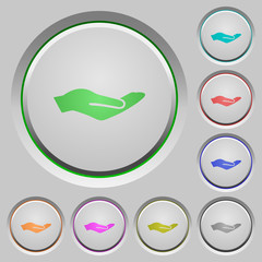 Human hand push buttons