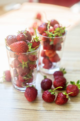 Fresh ripe strawberry