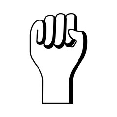 hand human fist icon vector illustration design