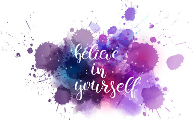 Obraz premium Typography watercolored background