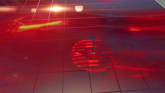 Animazione di palco virtuale e microfono