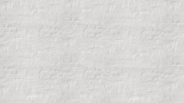 White wash  painted old brick wall  with plaster texture. Background  for text or image. 