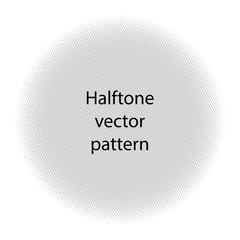 Halftone circles, halftone dot pattern Vector picture