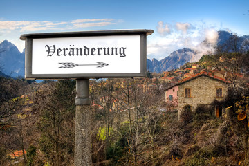 Schild 184 - Veränderung