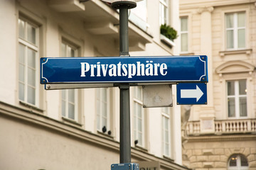 Schild 192 - Privatsphäre