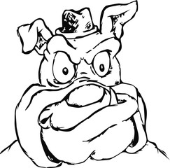 Bulldog head symbol 