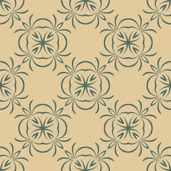 Seamless vintage background, retro style pattern.