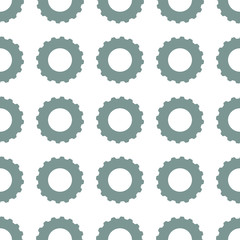 Seamless pattern of Gearwheels. Vector illustration background