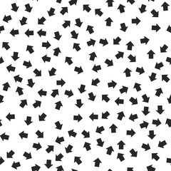 Seamless pattern of various geometric shooter. Vector illustration background