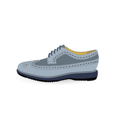 classic male oxford shoes, vector, illustration,