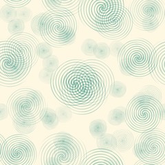 Seamless abstract pattern in modern style with spiral elements. Vector background for wrapping paper, wallpaper, fabrics, design. interior design, business cards, posters and banners.