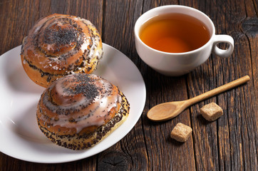 Buns and tea