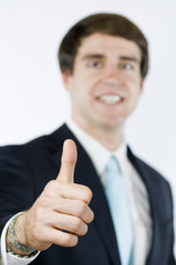 manager thumbs up and smiling