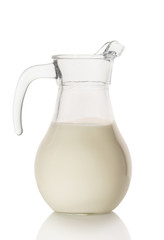 milk in the carafe