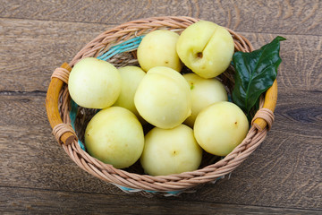 Nectarines in the bowl