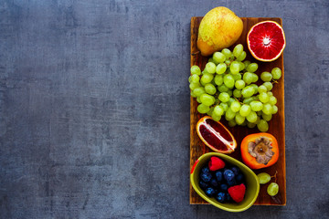 Organic fruit selection
