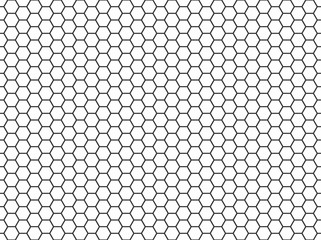 Hexagon honeycomb seamless pattern. Vector illustration