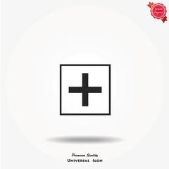 Obraz premium Add vector icon