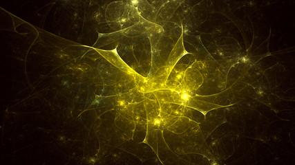 3D rendering abstract fractal light background