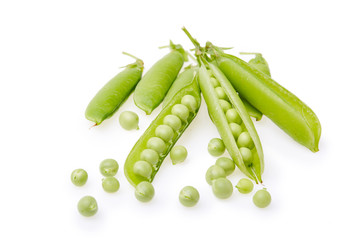 Fresh green peas