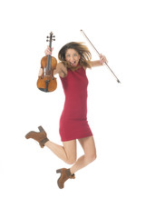 Jumping high with violin