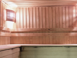 Fototapeta na wymiar Interier of a sauna