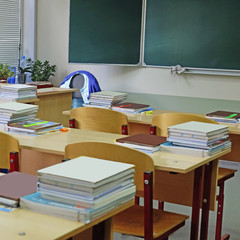 Interior of an empty school class