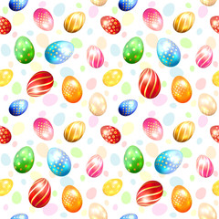 Seamless background of Easter eggs