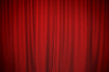 Red scene curtain