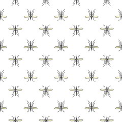 Mosquito vector seamless pattern for textile design, wallpaper, wrapping paper