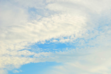 Blue sky with clouds