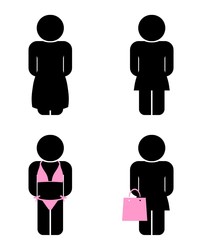 Femme, mère, fille en 4 icônes