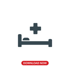 Hospital icon vector