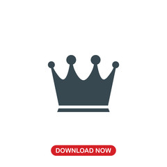 Crown icon vector