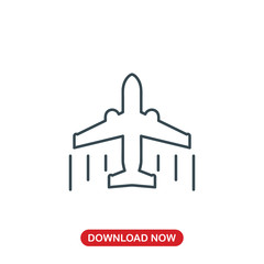 Airplane icon vector