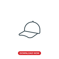 Cap icon vector