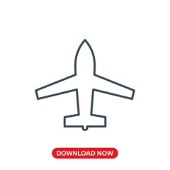Airplane icon vector