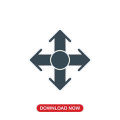 Move icon vector