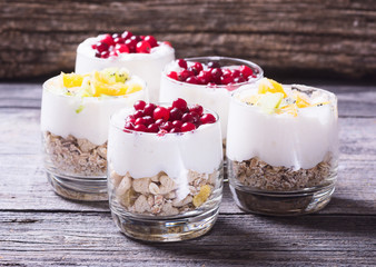 Yogurt in glass