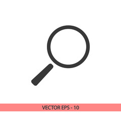 Search  icon, vector illustration. Flat design style