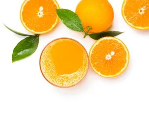 Foto op geborsteld aluminium Sap freshly squeezed orange juice