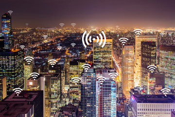 Internet of things concept in the city