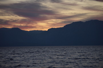 Dark Sunset over Lake Tahoe
