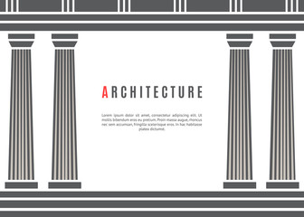 Architecture greek temple background