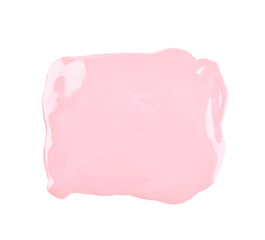 Smudged splash of paint isolated