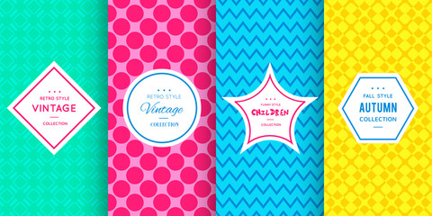 Cute bright seamless pattern background - 137719330