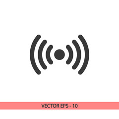 Wireless Icon , vector illustration. Flat design style 